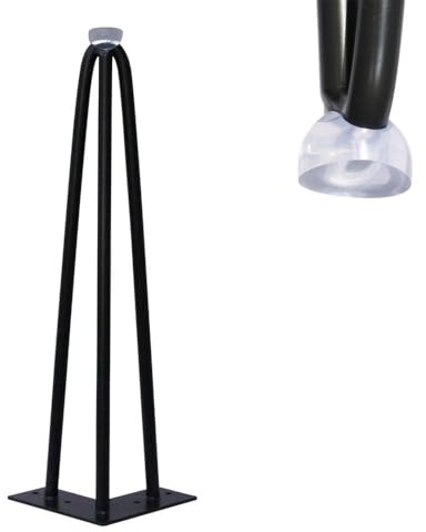 Mucola Stuhlbeinkappen Tischbeinschoner 4er Set für 10-12 mm Hairpin Legs | Rutschfestes Silikon transparent, für Parkett, Laminat, Fliesen und Vinyl, stoßdämpfend, schützt auch Teppich, Möbelgleiter