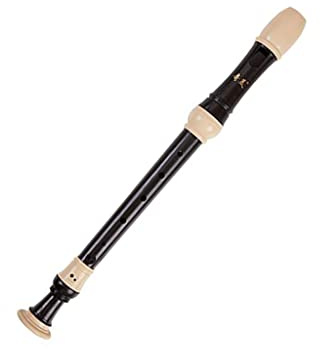 flauto di bambù, Flauto traverso ABS dolce contralto Germanico e barocco Clarinetto a 8 fori Gaita in Fa verticale Strumenti musicali for principianti(Germanic Style)