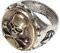 PARTY DISCOUNT Ring mit Totenkopf und gekreuzten Knochen