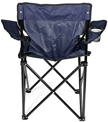 Faltstuhl Backrest Klappstuhl Esszimmerstuhl Meeting Office Hocker Hause Stuhl Camping Klappstuhl zusammenfaltbar Freizeit Stuhl Outdoor tragbar Camping Fischen Größe:50x50x80cm (Marineblau)