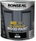 RONSEAL 10 Year Weatherproof 2 in 1 Wood Paint Black Gloss 2.5 Litre