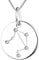 YL Silver Libra Necklace-925 Sterling Silver CZ Horoscope Zodiac 12 Constellation Pendant Necklace for Women and Girls