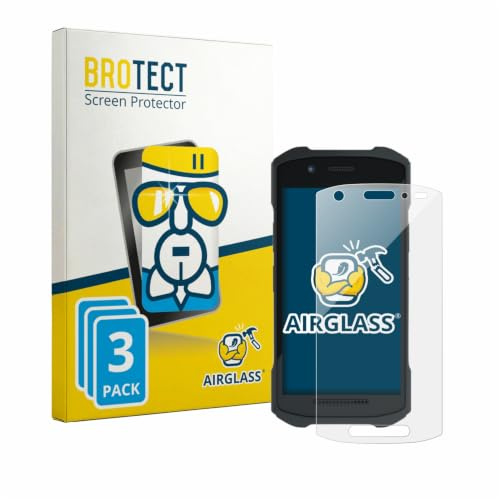 BROTECT Schutzglas für Zebra TC21 | 3 Stück Transparenter Displayschutz Made in Germany Schutzfolie Panzer Folie Glas 9H Anti-Fingerprint Einfache Montage Clear