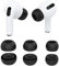 Wiki VALLEY Ohrstöpsel für Airpods Pro, 3 Paar Silikon-Ohrpolster Ersatz rutschfeste Eartips-Abdeckung Kompatibel mit Airpods Pro 2019 (Fit in Charging Case) - Schwarz
