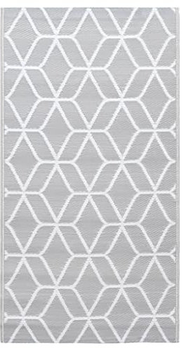 vidaXL Outdoor-Teppich ARAKIL Grau 80x150 cm PP