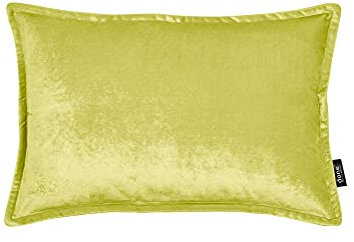 DONE Glam Kissenhülle Apple 40x60cm glamouröser Samt Handarbeit Metallic-Effekt schick umlaufende Steppnaht weich Reisverschluss 100% Polyester