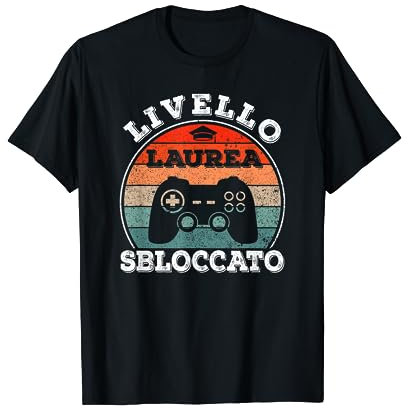 Livello Laurea Sbloccato | Gamer Gadget Festa Di Laurea Uomo Maglietta