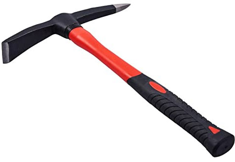 Chisel and Point Pick Hammer Pick Axe 380mm 500g Head Weight Fibreglass Shaft