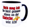 Dich mag ich Du hast genauso einen an der Klatsche wie ich Tasse witzige Kaffeetasse mit Spruch für verrückte beklopte bescheuerte lustige durchgeknallte Kollegen Kollegin Arbeit Büro Handwerker Spaß
