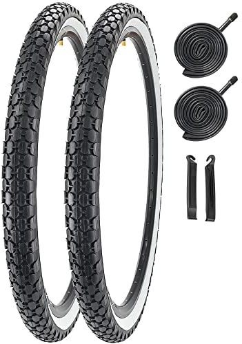 Neumático de bicicleta de 24 pulgadas, 26 pulgadas, 24 x 2,125/26 x 2,125 pulgadas, plegable de repuesto para bicicleta Beach Cruiser Bike