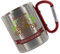 Crealuxe Edelstahltasse mit Karabiner - Die Besten Traktor Fahrer heißen Wunschname - 330ml, Tasse personalisiert, Kaffeetasse, Bürotasse, Metalltasse mit Name