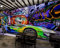 Fototapete 3D Effekt Graffiti Auto Tapete Vlies Wand Wandbilder Wohnzimmer Schlafzimmer Tapeten Wanddeko 350x256cm