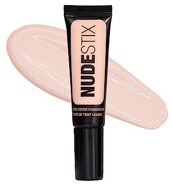 NUDESTIX - Fondotinta liquido con colore Nudestix Tinted Cover, copertura modulabile per un tono della pelle uniforme, lucentezza naturale impeccabile