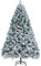 Yaheetech Albero di Natale Bianco 183 cm Innevato Artificiale Effetto Realistico con Supporto in Metallo Innevati Folto Pieghevole Decorazione Nataliaza con Neve