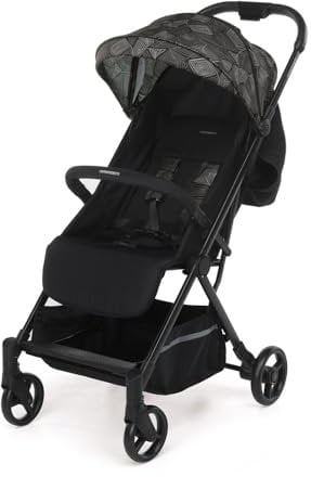 Foppapedretti Passeggino Compatto Voilà, per bambini 0-15 Kg (0-3 anni), Chiusura ad 1 mano, Self-Standing, Schienabile Regolabile, Trasportabile, Porta Oggetti, Telaio in Alluminio, Graffiti
