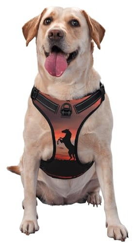Siulas Stilvolles und bequemes Oxford-Gewebe Tier Pferd Weste Geschirr für Hunde, für kleine, mittelgroße und große Hunde, ideal zum Spazierengehen