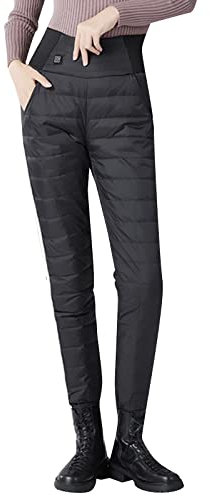 LOIJMK Pantaloni caldi da donna, pantaloni da neve, da donna, riscaldati, invernali, per attività all'aria aperta, pantaloni termici, pantaloni sportivi, a, XL