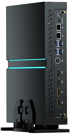 Thdeukoty Mini Gaming PC i9-13900F mit GeForce RTX4060Ti, Mini Game Desktop Computer 32G DDR5 RAM 1T SSD, Windows 11 Pro, WiFi6E BT5.3, Optisch, 2* HDMI 2* DP, 8K, Vier Displays für Gaming/Design
