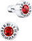 Supcare Männer Ohrringe Silber Cool Ohrringe Creolen Huggie Römisch Ziffer Ohrstecker mit Geburtsstein Juli Rubin Ohrring Edelstahl Hip Hop Ohrschmuck Wikinger Ohr Piercing Modeschmuck für Schwester