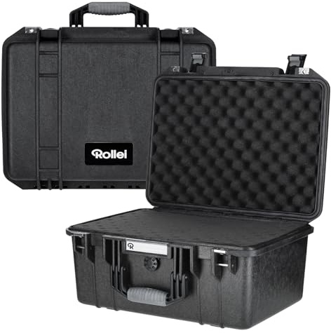 Rollei Kamera Koffer 4636 Hard Case, Extrem Robuster Bruchsicherer & Wasserdichter Groß Fotokoffer Outdoor Camera Suitcase Automatischer Druckregulation & Diebstahlschutz, Kamera-Equipment-Koffer-Foto