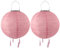 NAVESO Solar Lampions Außen Wetterfest Rosa, 2 Stück 20cm Lampions Solar Outdoor mit 4 Quasten, Solarlampions für Außen Wetterfest, LED Lampions Outdoor Solar, Gartenlaterne Hängend, Balkon Deko