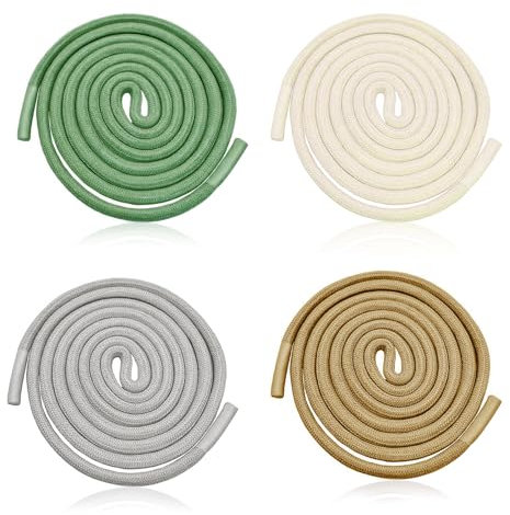 Kordel für Jogginghose, 4 Stück Kordelzug Universal 200cm Kordeln für Hoodie Polyester Band Hosen Kordel Ersatzschnüre Ersatzseil Saiten für Sporthosen Jacken Sweatshirts