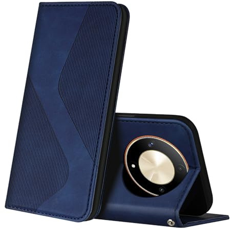ZONNAVI Cover per Honor Magic 6 Lite 5G, Flip Custodia Pelle PU con [Slot Cart] [Supporto Stand] [Magnetica], Cover a Libro Portafoglio per Honor Magic 6 Lite 5G (Blu)