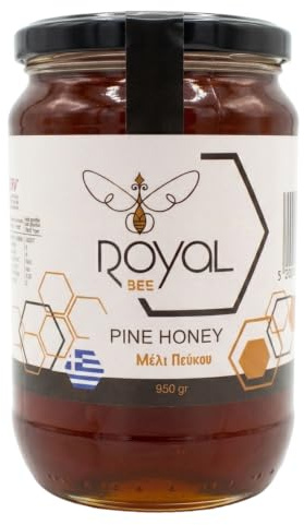Royal Bee Miel de Pino Griega 950g | Miel de Bosque Natural Premium | Miel Pura de Grecia