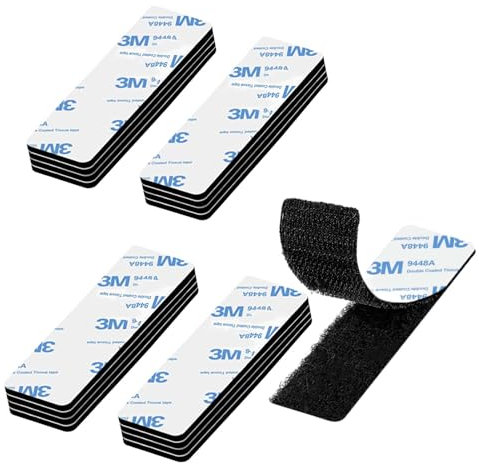 16 nastri adesivi con velcro, nastro biadesivo da 10 cm, autoadesivo, adatto per ufficio, casa e artigianato