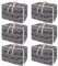 SUNNOW 6 Pcs Large Storage Bag, 105L Moving Bags with Zips Large Duvet Storage Bag Clothes Storage Bags Underbed Storage Box for Clothes, Pillows, Bedding, Blankets, Christmas Storage Containers