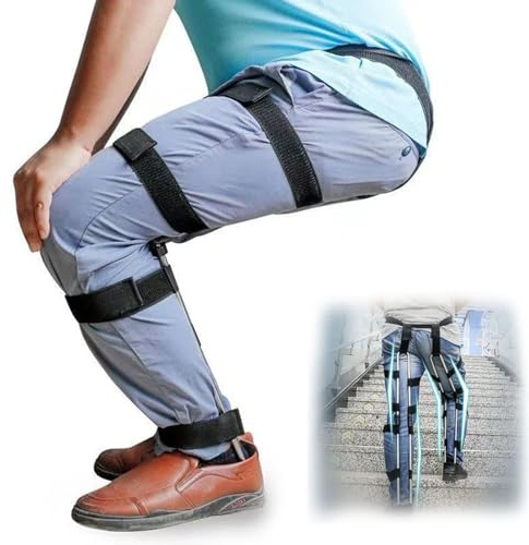 LTEJUMQ Einstellbarer Stuhlloser Tragbarer Unsichtbarer Stuhl, Tragbarer Bein-Ergonomie-Leichter Sitz Kann in Hosen Getragen Werden, Leichter Exoskelett-Stuhl, Lager 100kg