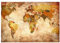 KunstLoft Tapete 'Alte Weltkarte in Beige' 400x280cm Fototapete modern