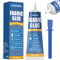 GLOWPOINT 80ml Fabric Glue, Extra Strong Fabric Glue for Clothes, Crafts, Upholstery, Material, Textile, Felt, and Badges, Clear, Machine Washable, No Sew Permanent Bond Fabric Adhesive 1 Pack