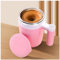 FOVNOT Mise à Niveau Soi Mug Melangeur, Rechargeable Mug Automatique Tasse Tasse Magnetique Mug Auto Mélangeur Qui Melange Toute Seule pour Remuer Café/Lait/Thé/Chaud Chocolat (Rose)