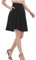 Soudittur Plisseerock Damen Basic Solid Midi-Rock Elegant Faltenrock Elastisch Hohe Taille Plisseerock Knielang Skater Rock mit Reißverschlusstasche (S, Schwarz-midi)