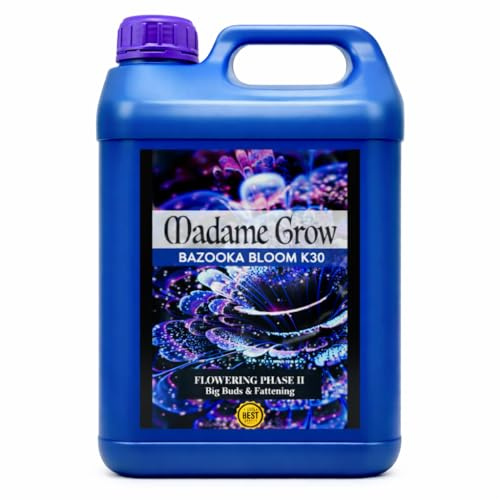 MADAME GROW engorda cogollos marihuana - abono floración marihuana - cogollador marihuana - fertilizante floración marihuana - fertilizante marihuana - liquido - engordar (BAZOOKA BLOOM K30 5L)