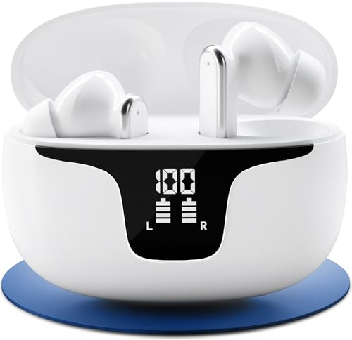 FREI PUNKT 24 Bluetooth In Ear Kopfhörer ANC ENC | 54 Std. Akkulaufzeit, IPX7 wasserdicht, HiFi Klang, Ergonomischer Sitz, Ideal für Sport und Alltag