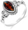 Natur Stein Ring Silber Granat Edelstein 925 Sterling Silber Handgefertigter Solitär Verlobungsring für Frauen