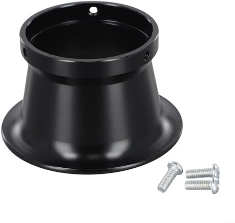Fauhapyway Carburador de aleación de aluminio de 50 mm, filtro de aire, copa de viento, sistema de admisión de motocicleta para OKO 24-30 para Keihin con tornillos de montaje (negro 50 mm)