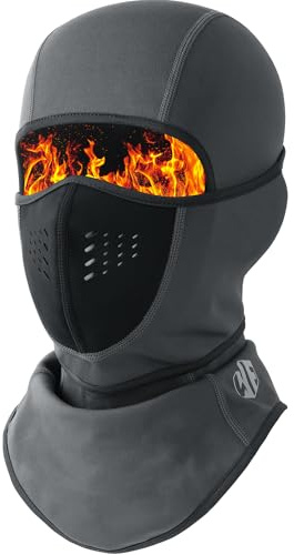 WTACTFUL Cagoule Moto Homme Polaire Balaclava Hiver Cache Cou Femme Coupe-Vent Respirant Thermique pour Vélo Ski Running Snowboard Chaud sous Casque