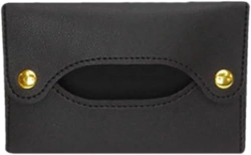 Porta fazzoletti da tasca nero, porta fazzoletti, custodia da viaggio per fazzoletti, asciugamani di carta tascabile, porta sacchetti di carta in pelle sintetica in poliuretano, scatola, porta