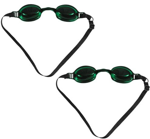 Fukaisu 2 Par Skyddsglasögon för Rött Ljus, Genomskinliga Solarieglasögon för Solbad med IPL LED-Ljusprocess Utan Att Blockera Synen