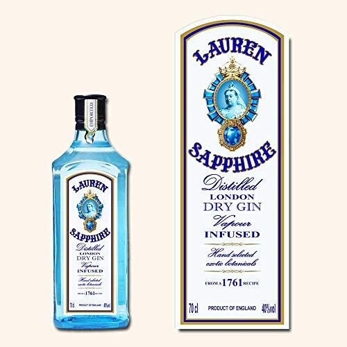 Affiche Prints L2 Personalised London Dry Gin Bottle Label For Any Occasion!