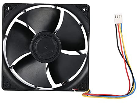 ASHATA Richer-R 7000RPM 250.3CFM Mining Cooler, 70dBa Low Noise, 4 Pin PWM Modulation, 15cm x 4.5cm x 7.5cm, Compatible with Antminer, Efficient CPU Cooling Fan