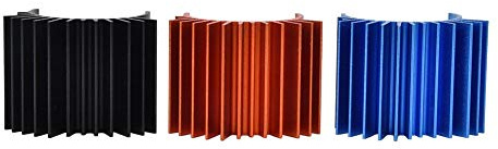 RC Elektromotor Kühlkörper, 3PCS 3-Color Metal Cooling Fin Set Kühlkörper für 540/550 Motor von RC Modellauto