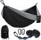 Kootek Camping Hammock 400 lbs Capacity, Portable Hammocks with Tree Straps & Attached Carry Bag, Camping Essentials Gear, Perfect for Outside Indoor Hiking Beach Backpack Travel