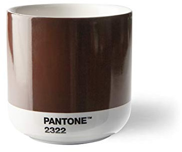 Pantone doppelwandiger Porzellan-Thermobecher Cortado, ohne Henkel, 190ml, Brown 2322