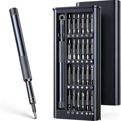 WINTAPE Feinmechaniker Schraubendreher Set, 25 in 1 mit 24 magnetischen Bits, Präzisionsschraubenzieher für Handy, PC, Spielkonsole, Uhr & Brille, Reparaturwerkzeug Set, Geschenk für Heimwerker