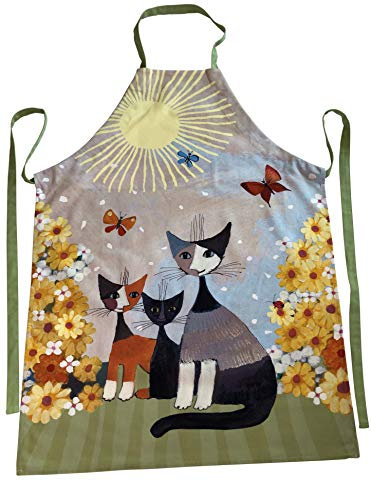 Rosina Wachtmeister - Con Nonna - Küchenschürze 65x90cm - Digitaldruckt/bunt/Katzen