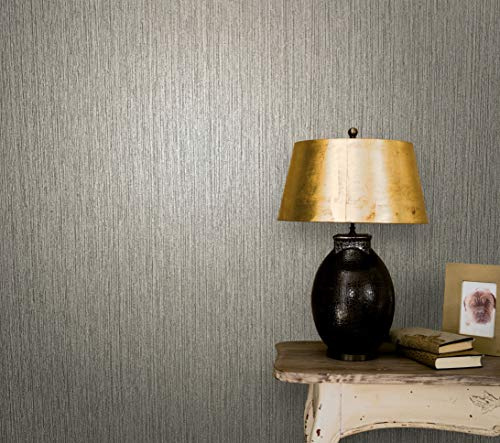 marburg Tapete Grau Struktur für Schlafzimmer Wohnzimmer oder Küche 100% Made in Germany Premium Vlies Qualität 10,05 X 0,53m